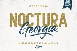 Noctura Georgia - Font Duo