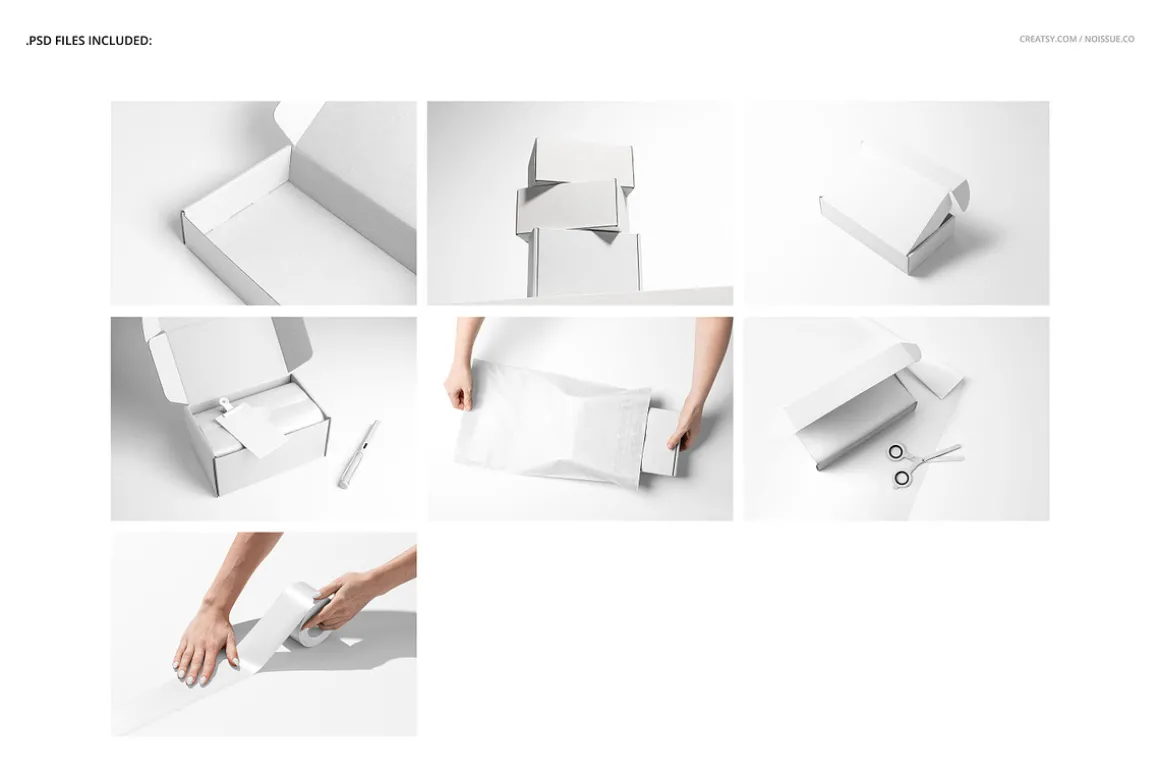 Noissue Mailing Box Mockup Set v.2