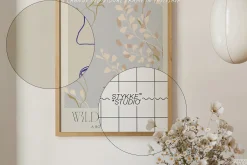 NORDIC WOOD | poster frame mockup