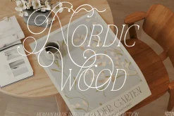 NORDIC WOOD | poster frame mockup