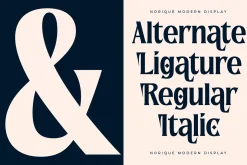 Norique Modern Display Typeface