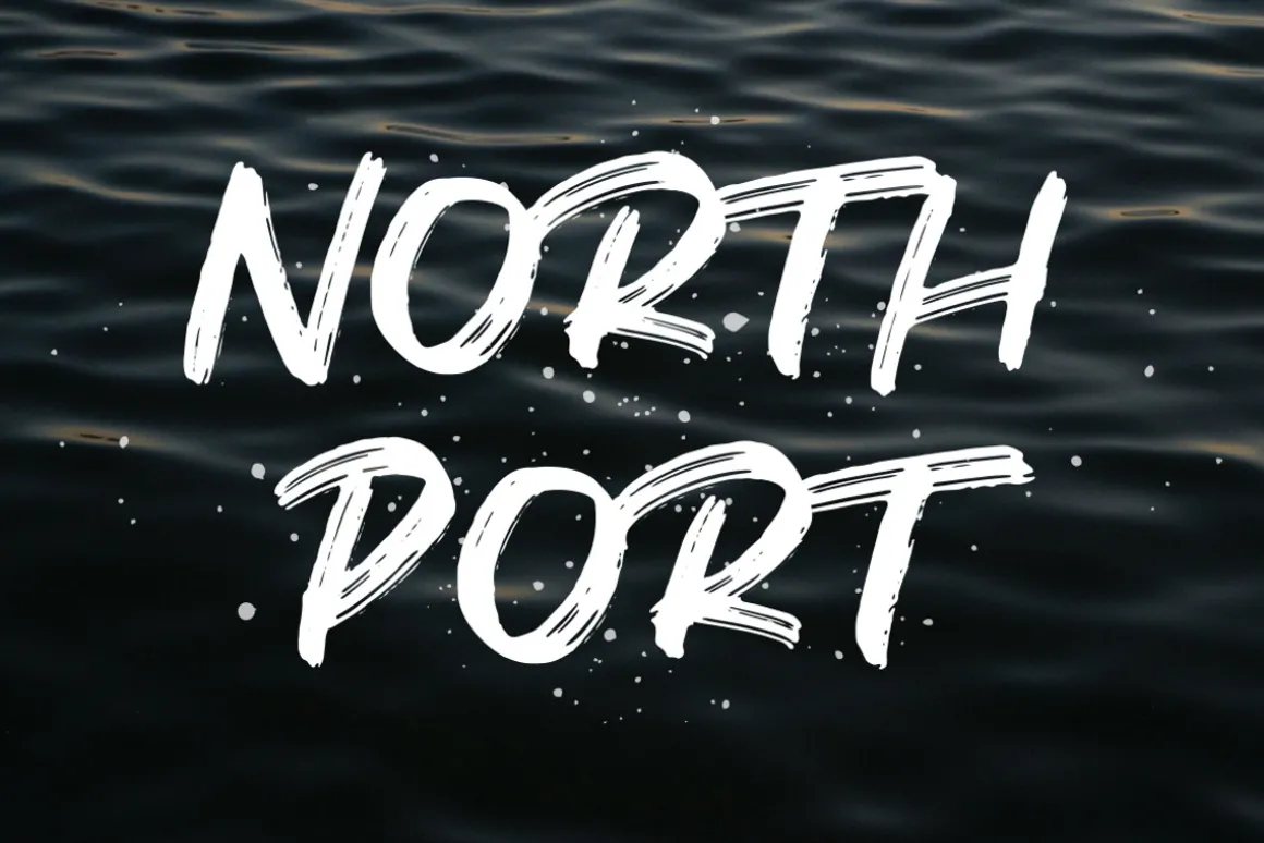 North Port | All Caps Brush Font