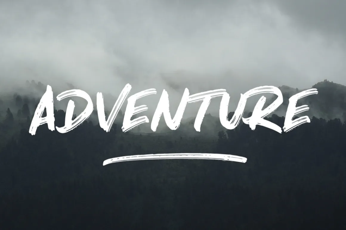 North Port | All Caps Brush Font