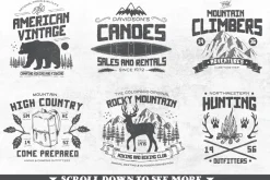 North Western Font + Vectors BUNDLE