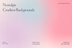 Nostalgia Gradient Backgrounds PSD