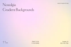 Nostalgia Gradient Backgrounds PSD