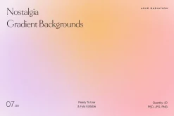 Nostalgia Gradient Backgrounds PSD