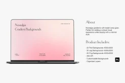 Nostalgia Gradient Backgrounds PSD