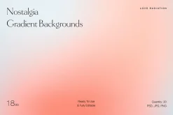 Nostalgia Gradient Backgrounds PSD