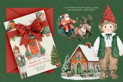 Nostalgic Christmas Illustrations