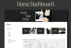 Notion Life Hub Template - Editorial