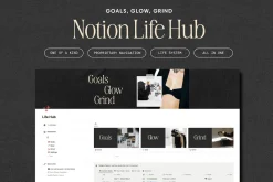 Notion Life Hub Template - Editorial