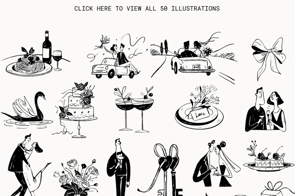 Not Just Wedding: 50 Ink Pack