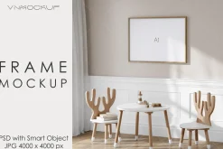 Nursery Frame Mockup PSD JPG