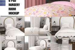 Nursery room Mockup 6 PSD