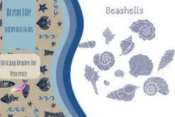 Ocean Life -50 stamp brushes