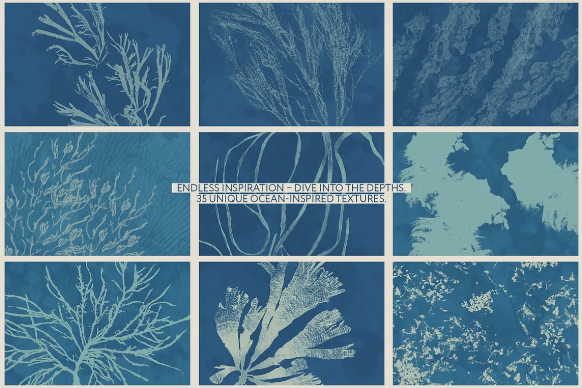 Ocean Shots hand drawn backgrounds