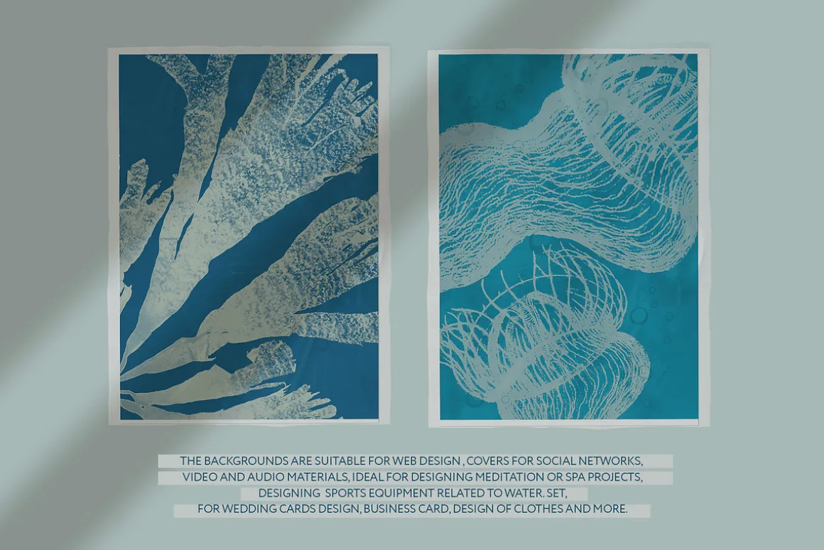 Ocean Shots hand drawn backgrounds