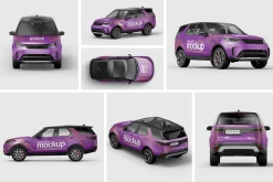 Offroad Car Mockup Set