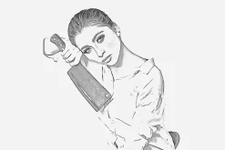Oil Outline Sketch PS Action
