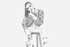 Oil Outline Sketch PS Action
