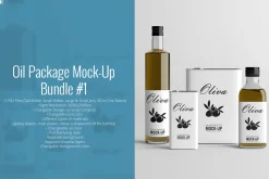 [-50%] Oil Package Mock-Up Bundle #1