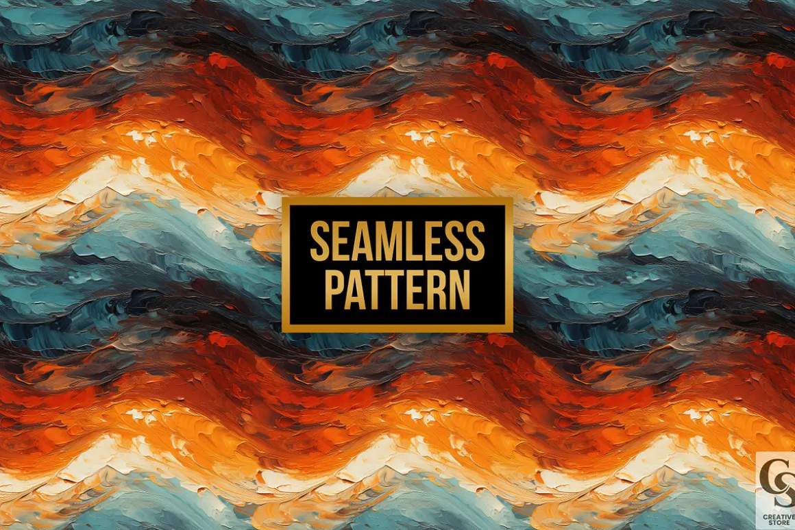 Oil Paint Texture Digital Papers