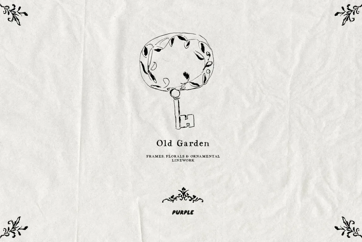 Old Garden: Botanical Linework