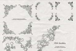 Old Garden: Botanical Linework