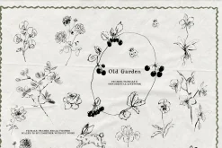 Old Garden: Botanical Linework