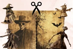 Old Halloween Collage Elements