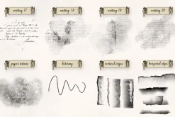 Old Handwriting Procreate Brush Set
