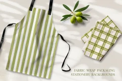 Olive abstract patterns watercolor