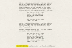 Olivetti Lettera - A Typewriter Font