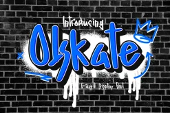 Olskate - Graffiti Display Font