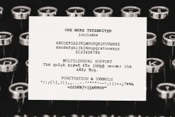 One More Typewriter font