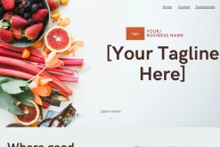 One Page Canva Website Template
