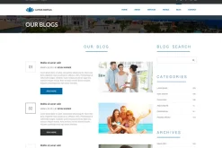 One Page Hotels PSD Website Template