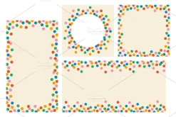 Сonfetti set, vector illustration