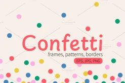 Сonfetti set, vector illustration