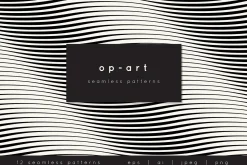 Op-art Seamless Patterns Set