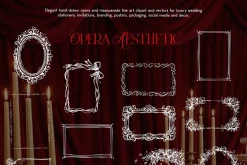 Opera Aesthetic: Vector Line Art