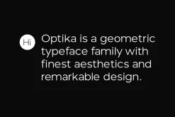 OPTIKA - Minimalist Font Family