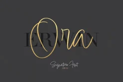 Ora Erwin : Signature Font Duo