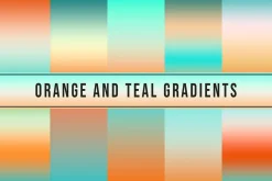 Orange And Teal Gradients