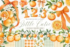 Orange Little Cutie Clipart