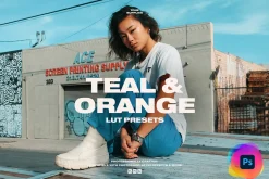 Orange & Teal LUT Presets Photoshop