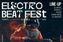 Orbiting Bassline Poster Template