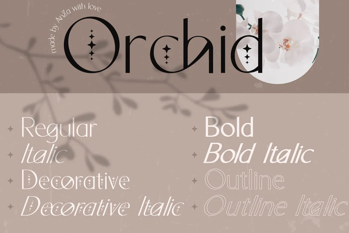 Orchid Sans Serif Font Family