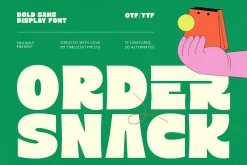 Order Snack - Bold Display Font